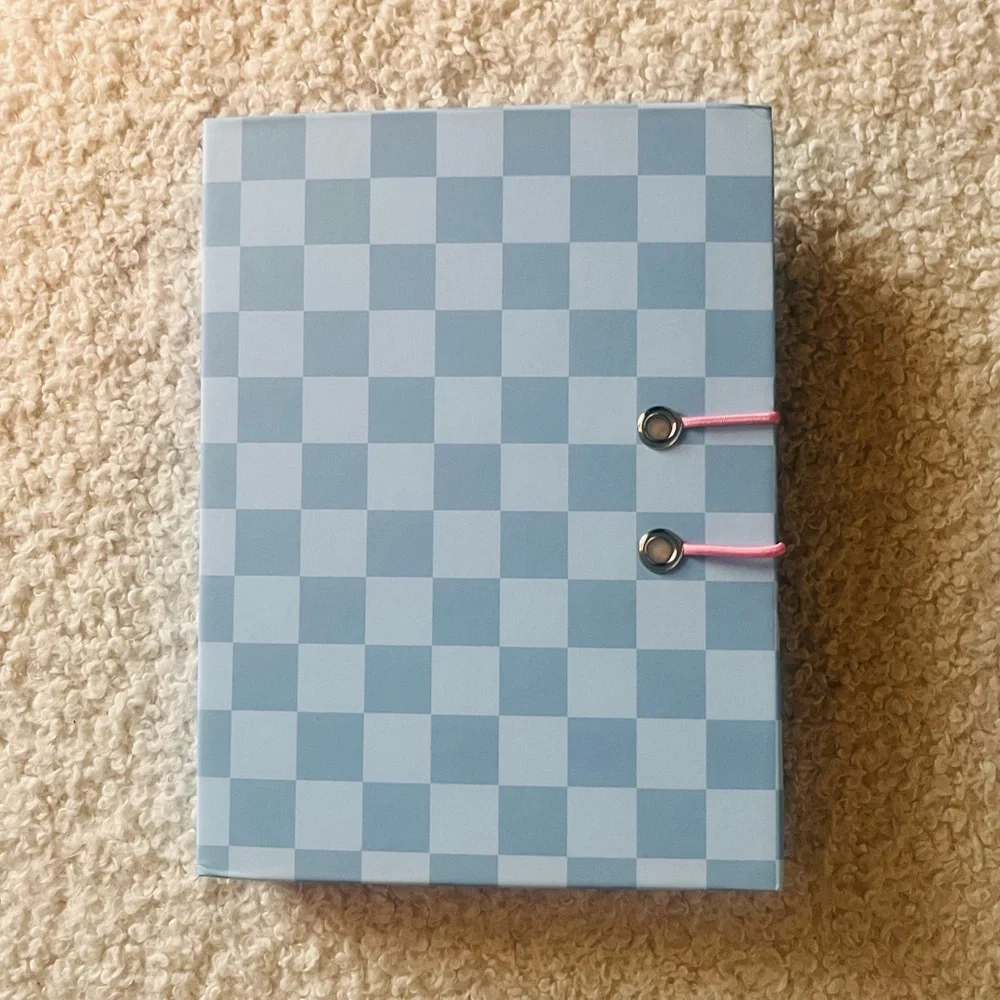 🎉Plaid Pastel House Design Sticky Note & Memo Pad Booklet Set